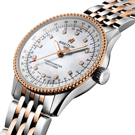 breitling ladies white watch|breitling female watches.